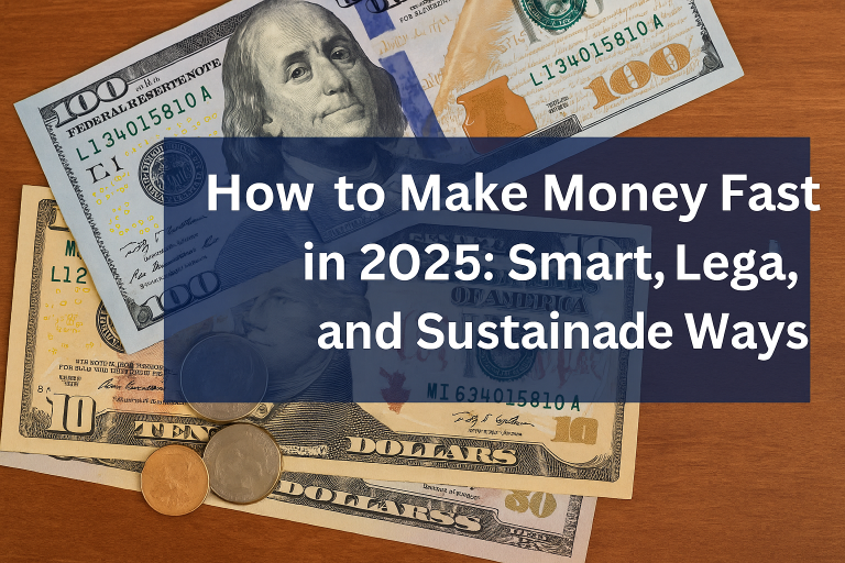 💰 How to Make Money Fast in 2025: Smart, Legal, and Sustainable Ways